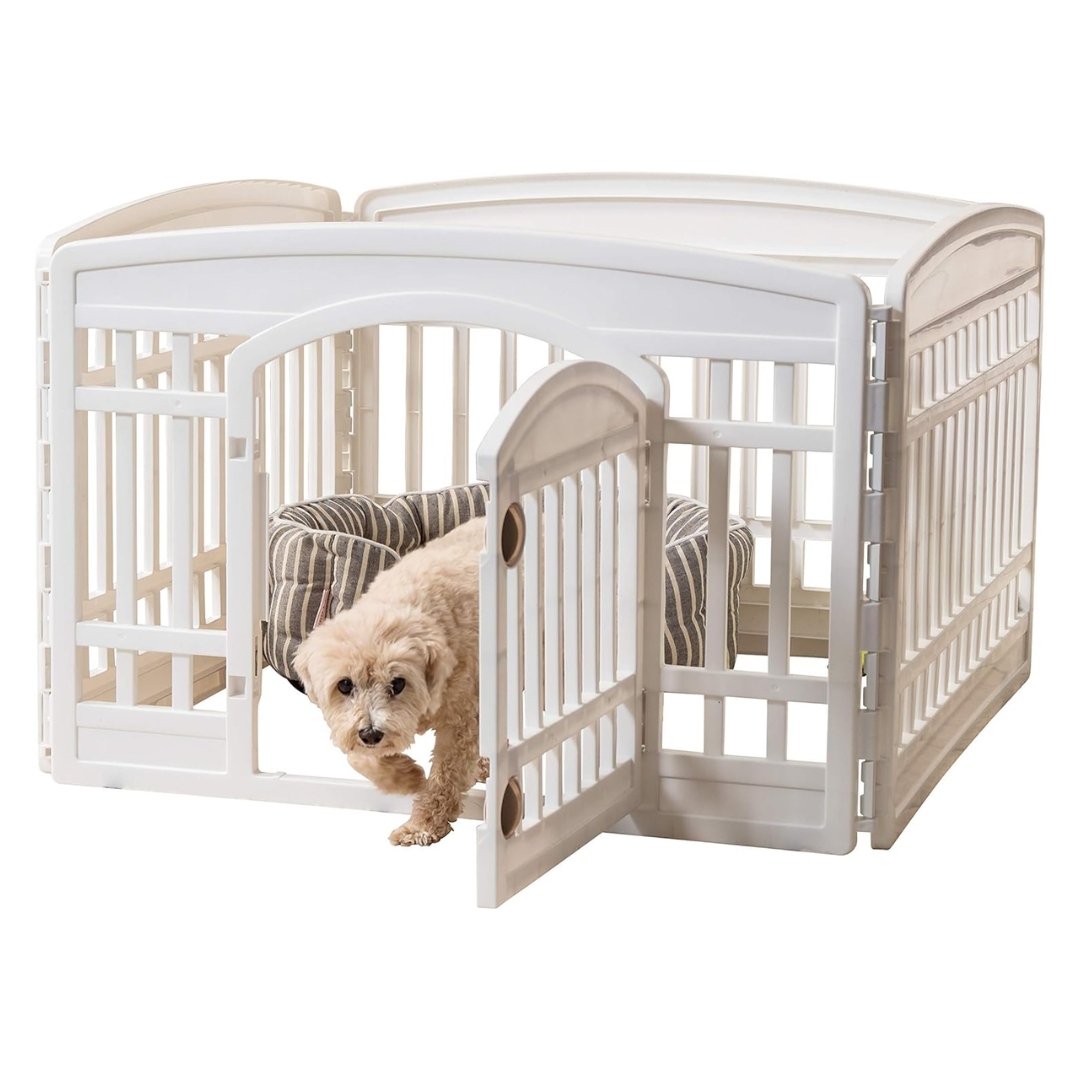 IRIS USA Stylish Dog Crates and Furniture Playpen