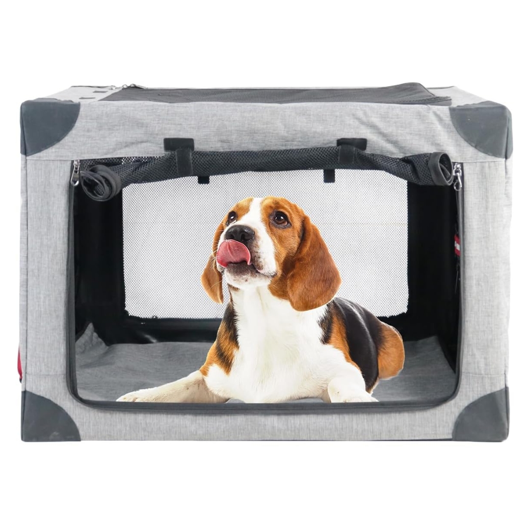 Evniyn Collapsible Soft Stylish Dog Crate